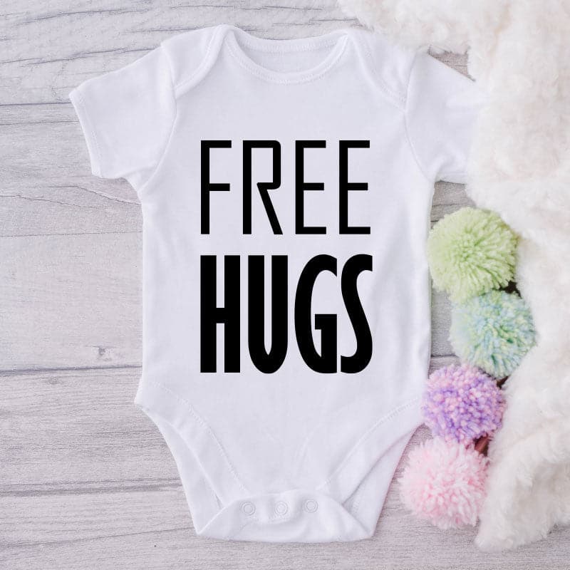 Free Hugs-Onesie-Best Gift For Babies-Adorable Baby Clothes-Clothes For Baby-Best Gift For Papa-Best Gift For Mama-Cute Onesie