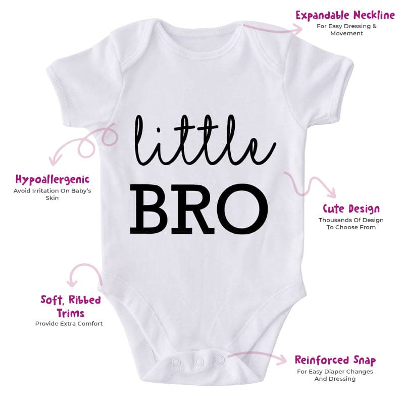 Little Bro-Onesie-Best Gift For Babies-Adorable Baby Clothes-Clothes For Baby-Best Gift For Papa-Best Gift For Mama-Cute Onesie