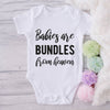 Babies Are Bundles From Heaven-Onesie-Best Gift For Babies-Adorable Baby Clothes-Clothes For Baby-Best Gift For Papa-Best Gift For Mama-Cute Onesie