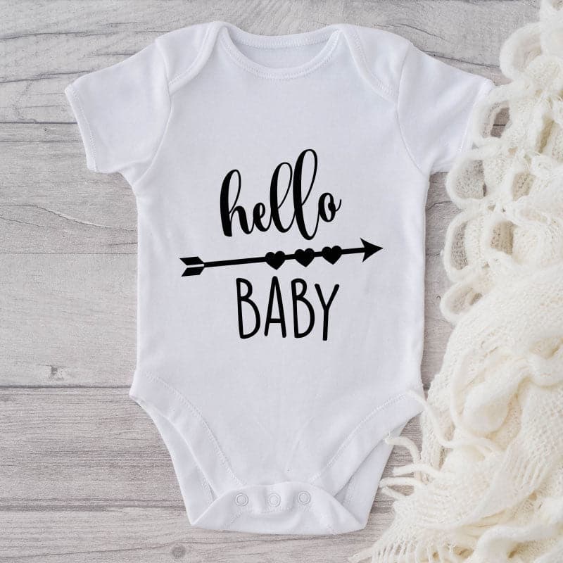 Hello Baby-Onesie-Adorable Baby Clothes-Clothes For Baby-Best Gift For Papa-Best Gift For Mama-Cute Onesie