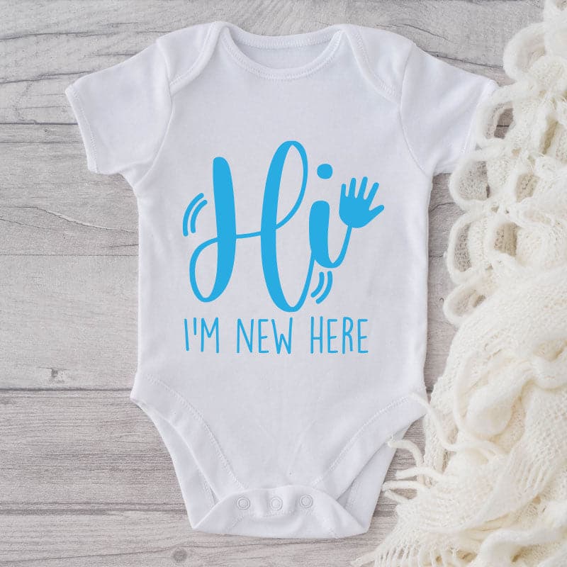 Hi I'm New Here-Onesie-Adorable Baby Clothes-Clothes For Baby-Best Gift For Papa-Best Gift For Mama-Cute Onesie