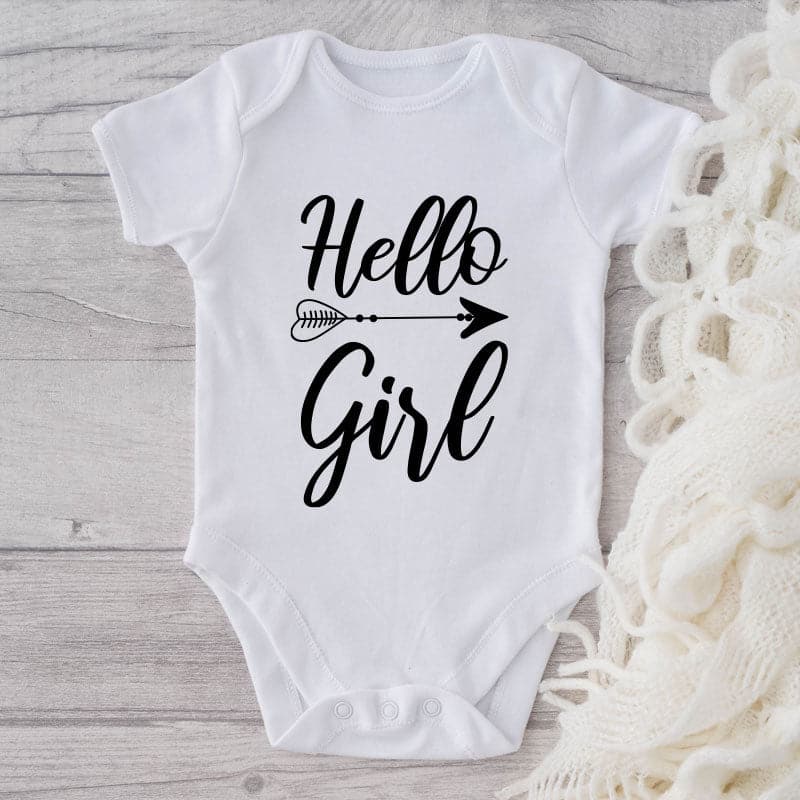 Hello Girl-Onesie-Adorable Baby Clothes-Clothes For Baby-Best Gift For Papa-Best Gift For Mama-Cute Onesie