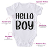 Hello Boy-Onesie-Adorable Baby Clothes-Clothes For Baby-Best Gift For Papa-Best Gift For Mama-Cute Onesie