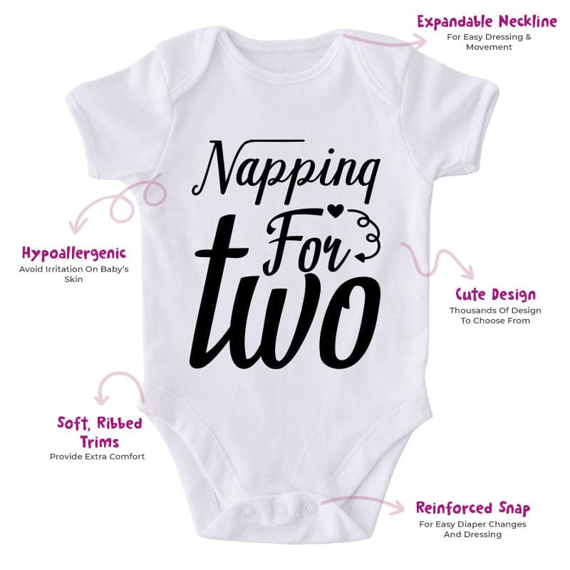 Napping For Two-Funny Onesie-Adorable Baby Clothes-Best Gift For Papa-Best Gift For Mama-Clothes For Baby-Cute Onesie