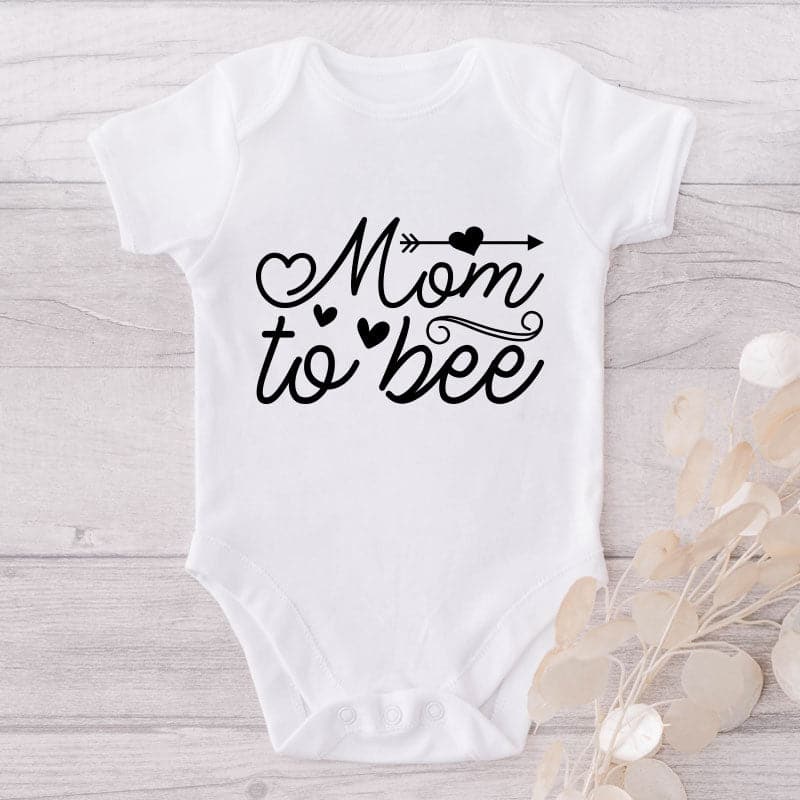 Mom To Bee-Funny Onesie-Adorable Baby Clothes-Best Gift For Papa-Best Gift For Mama-Clothes For Baby-Cute Onesie