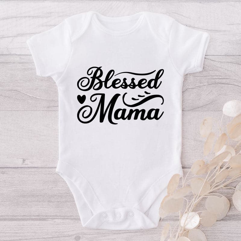 Blessed Mama-Onesie-Adorable Baby Clothes-Best Gift For Papa-Best Gift For Mama-Clothes For Baby-Cute Onesie