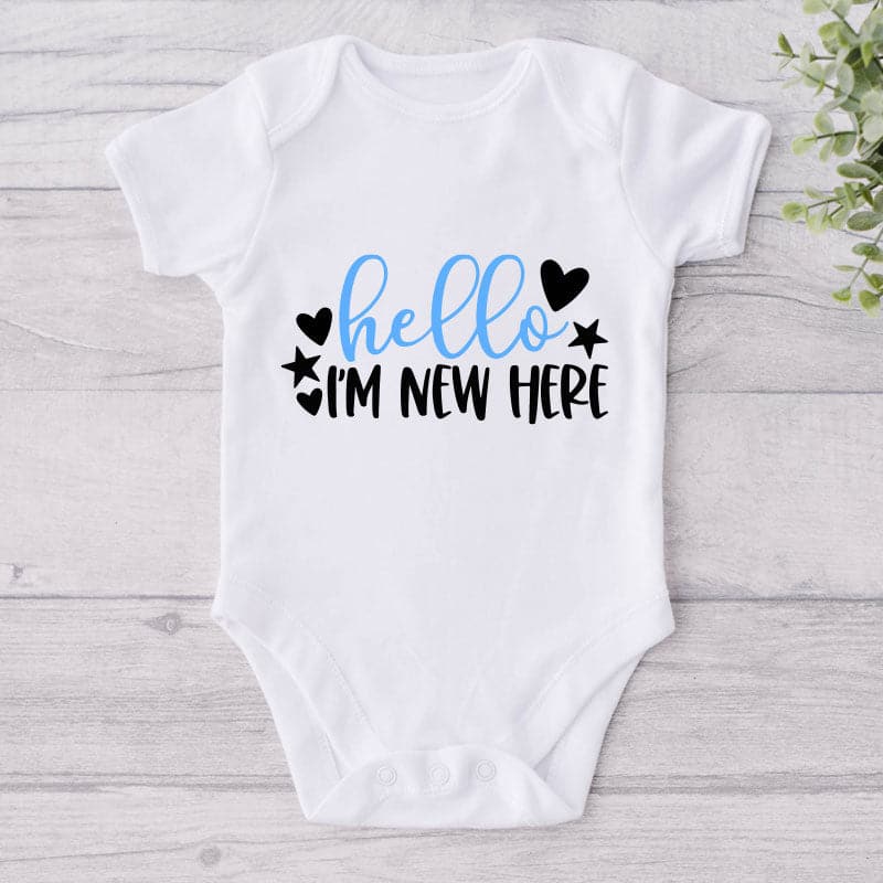 Hello I'm New Here-Onesie-Best Gift For Babies-Adorable Baby Clothes-Clothes For Baby-Best Gift For Papa-Best Gift For Mama-Cute Onesie