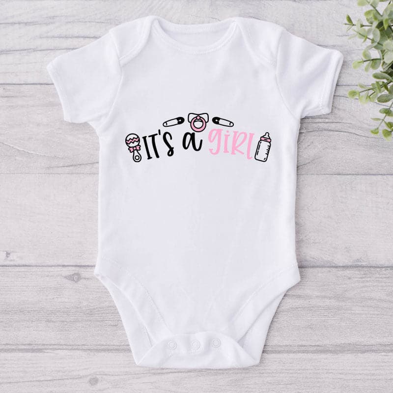 It's A Girl-Onesie-Best Gift For Babies-Adorable Baby Clothes-Clothes For Baby-Best Gift For Papa-Best Gift For Mama-Cute Onesie