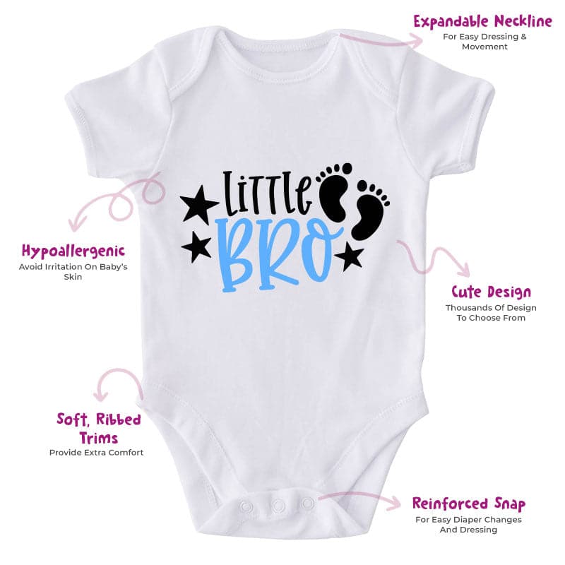 Little Bro-Onesie-Best Gift For Babies-Adorable Baby Clothes-Clothes For Baby-Best Gift For Papa-Best Gift For Mama-Cute Onesie