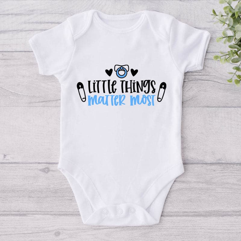 Little Things Matter Most-Onesie-Best Gift For Babies-Adorable Baby Clothes-Clothes For Baby-Best Gift For Papa-Best Gift For Mama-Cute Onesie