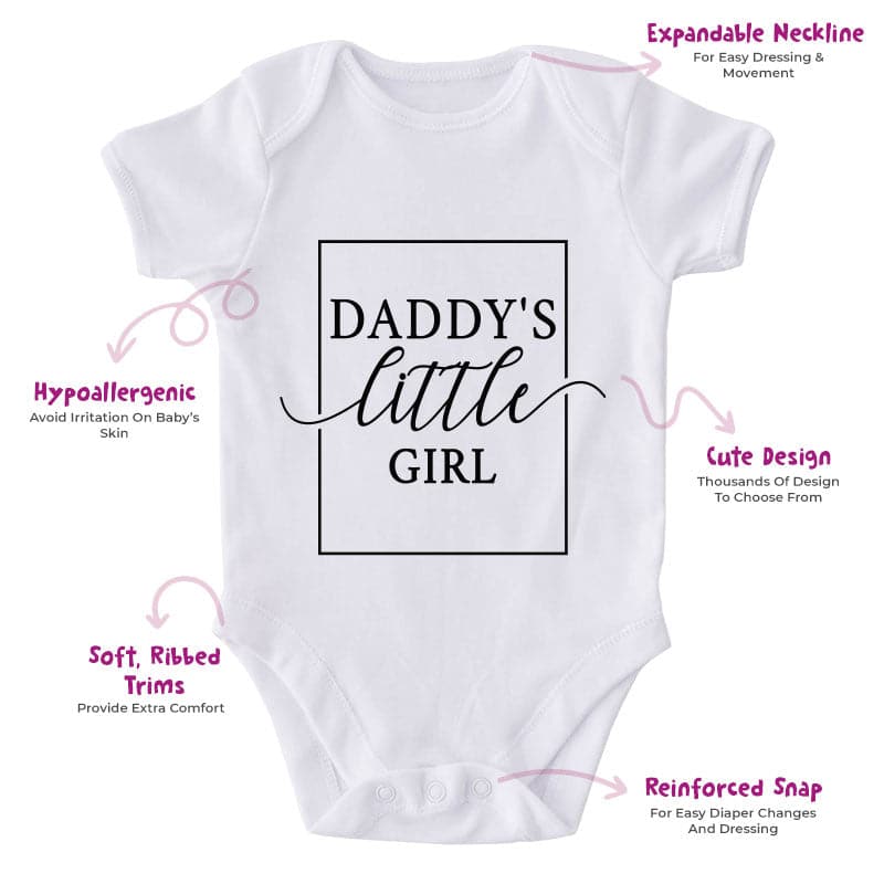 Daddy's Little Girl-Onesie-Best Gift For Babies-Adorable Baby Clothes-Clothes For Baby-Best Gift For Papa-Best Gift For Mama-Cute Onesie