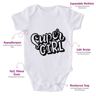 Super Girl-Onesie-Best Gift For Babies-Adorable Baby Clothes-Clothes For Baby-Best Gift For Papa-Best Gift For Mama-Cute Onesie