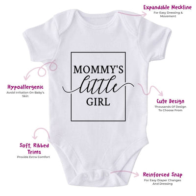 Mommy's Little Girl-Onesie-Best Gift For Babies-Adorable Baby Clothes-Clothes For Baby-Best Gift For Papa-Best Gift For Mama-Cute Onesie