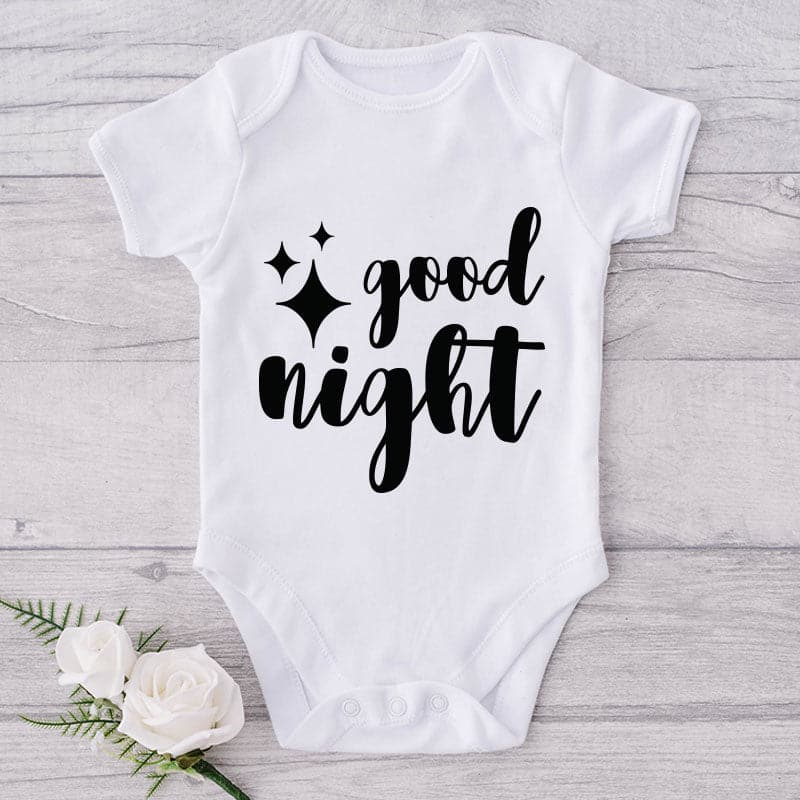 Good Night-Onesie-Best Gift For Babies-Adorable Baby Clothes-Clothes For Baby-Best Gift For Papa-Best Gift For Mama-Cute Onesie