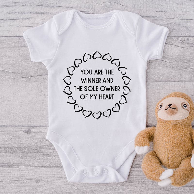 You Are The Winner And The Sole Owner Of My Heart-Onesie-Best Gift For Babies-Adorable Baby Clothes-Clothes For Baby-Best Gift For Papa-Best Gift For Mama-Cute Onesie
