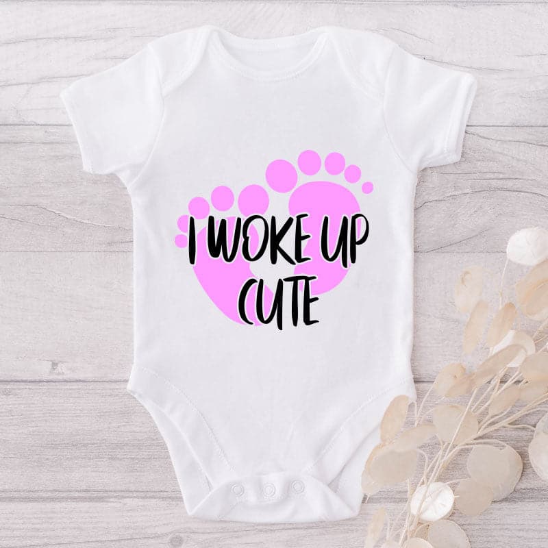 I Woke Up Cute-Onesie-Best Gift For Babies-Adorable Baby Clothes-Clothes For Baby-Best Gift For Papa-Best Gift For Mama-Cute Onesie
