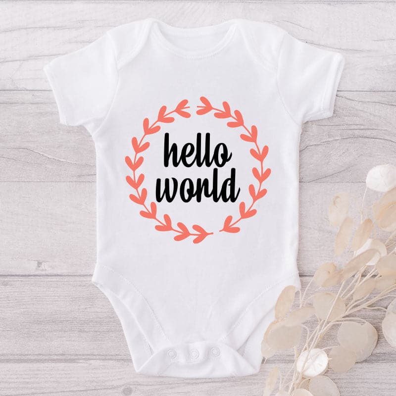 Hello World-Onesie-Best Gift For Babies-Adorable Baby Clothes-Clothes For Baby-Best Gift For Papa-Best Gift For Mama-Cute Onesie