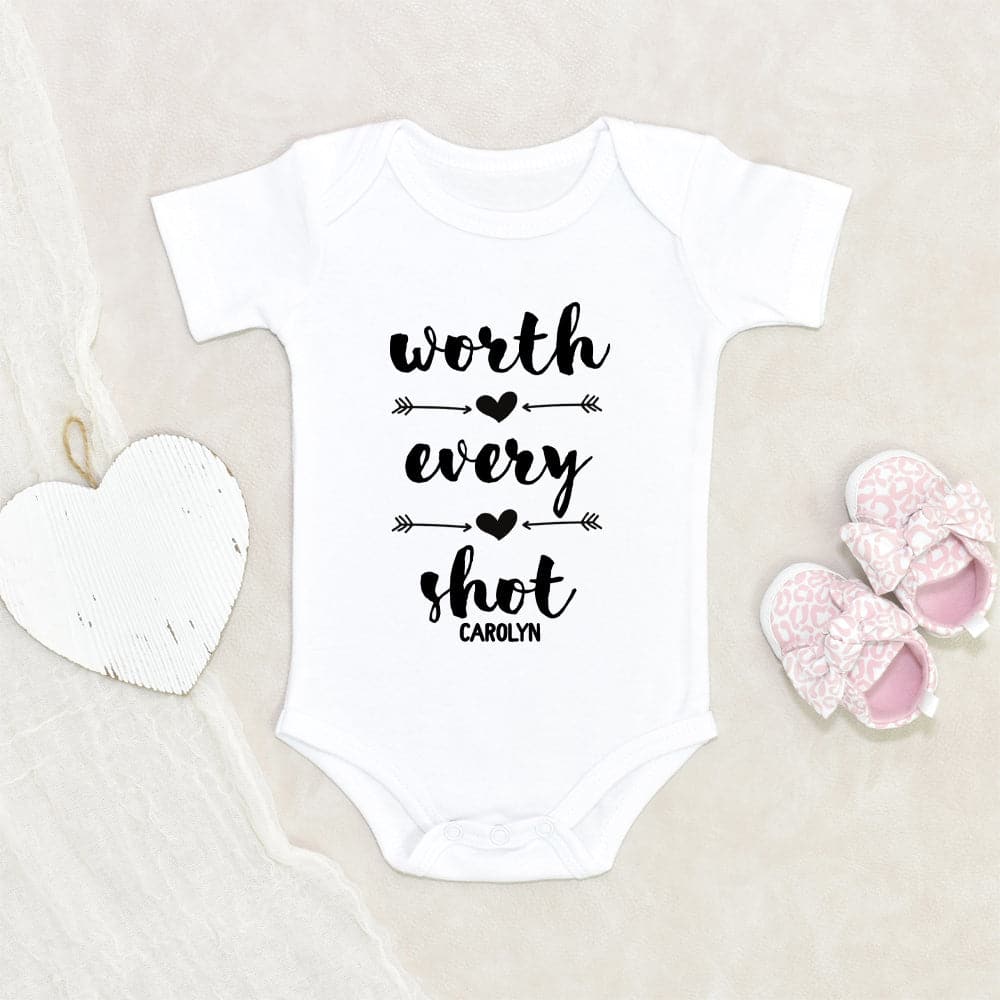 Personalized Baby Onesie - Custom Name Onesie - Baby Shower Gift - IVF Onesie - Pregnancy Announcement Onesie