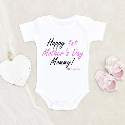 Personalized Baby Onesie - First Mother's Day Gift - New Mom Gift - Mothers Day Onesie