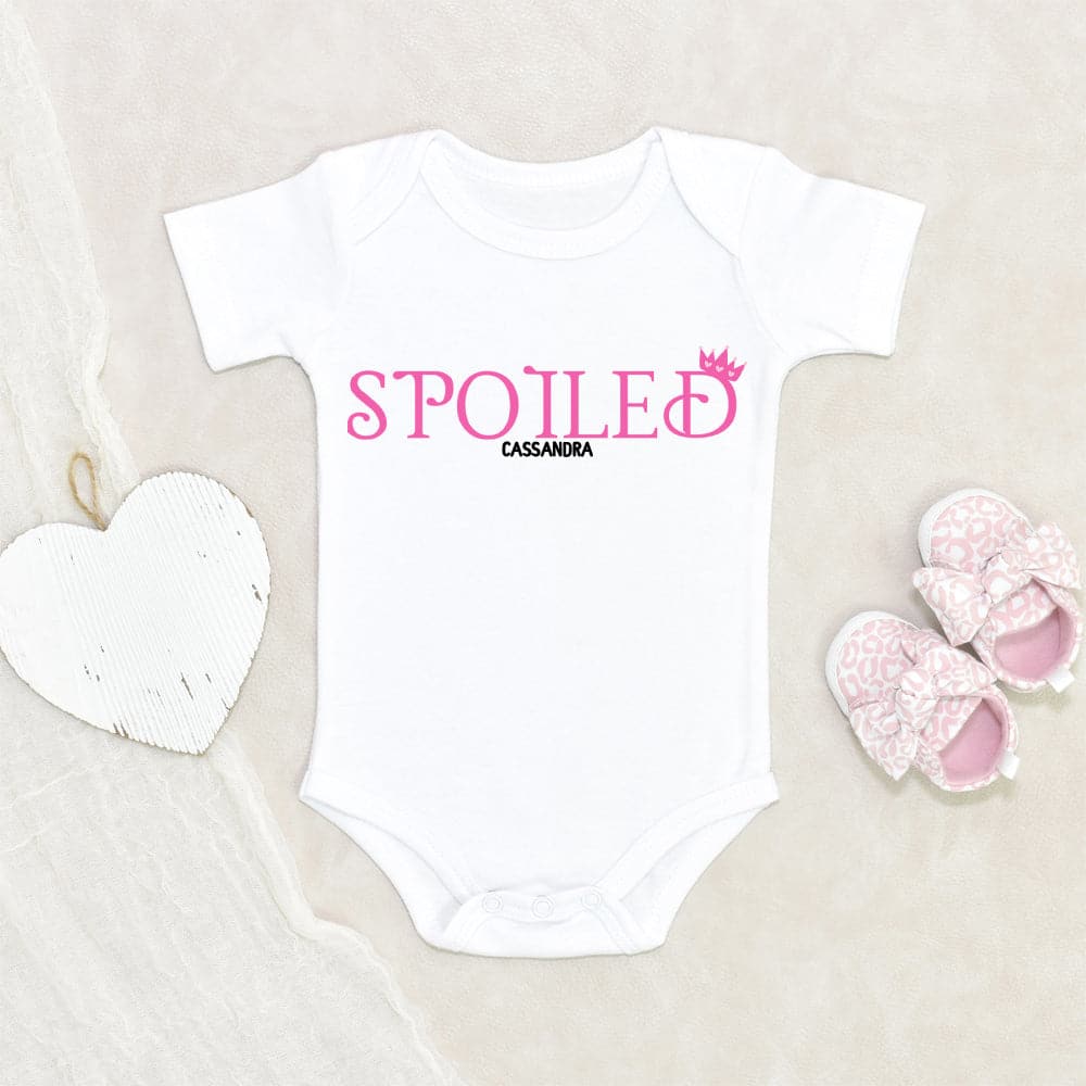 Personalized Girl Onesie - Spoiled Onesie - Baby Girl Onesie - Spoiled Girl Onesie - Custom Baby Onesie