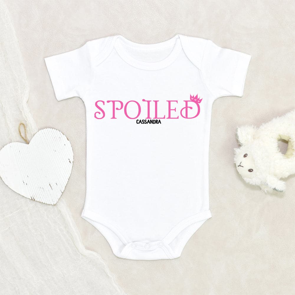 Personalized Girl Onesie - Spoiled Onesie - Baby Girl Onesie - Spoiled Girl Onesie - Custom Baby Onesie