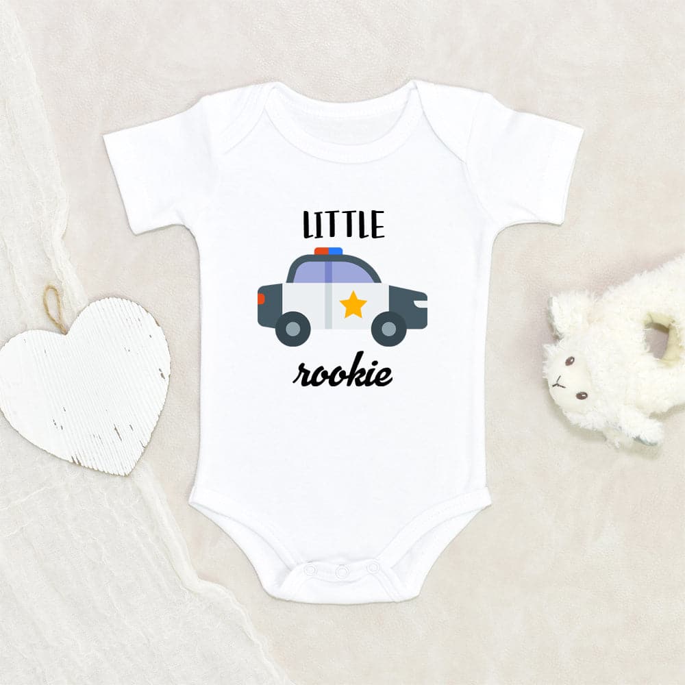 Police Car Baby Onesie - Police Officer Baby Onesie - Little Rookie Baby Onesie - Policemen Baby Onesie - Newborn Baby Onesie