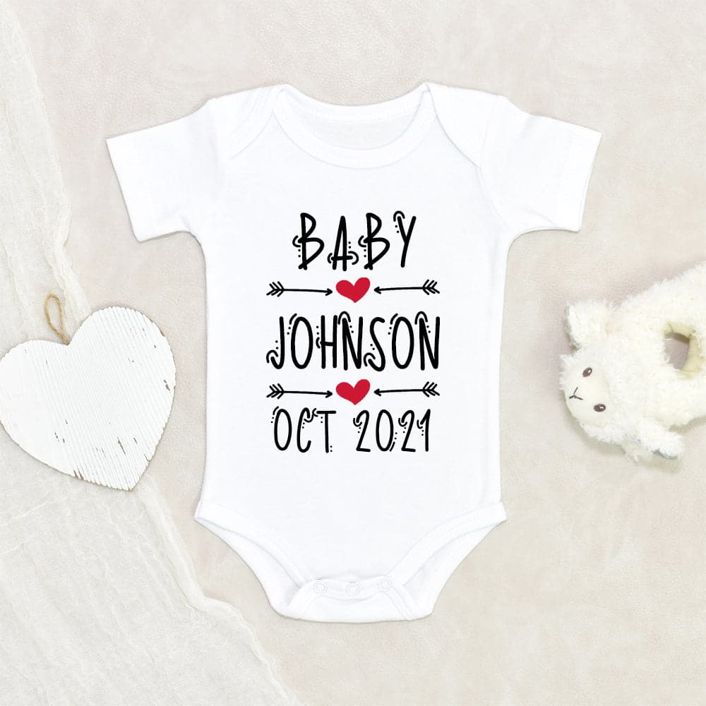 Pregnancy Announcement Onesie - Pregnancy Reveal Onesie - Baby Onesie - Baby Announcement Onesie - Baby Announcement Clothes - Personalized Baby Onesie