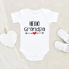 Future Grandpa Onesie - Grandpa Announcement Onesie - Hello Grandpa Baby Onesie - Grandparent Announcement Onesie - Cute Baby Clothes