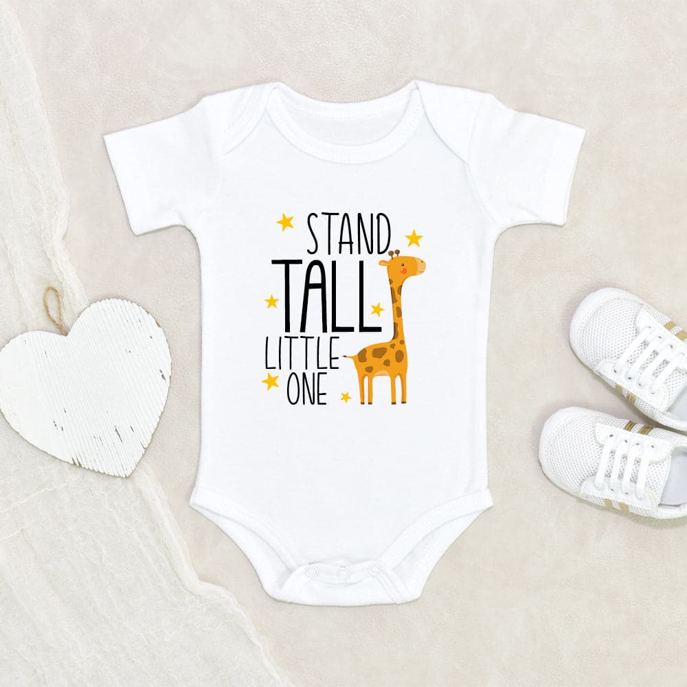 Cute Animal Baby Onesie Giraffe Baby Clothes Stand Tall Little