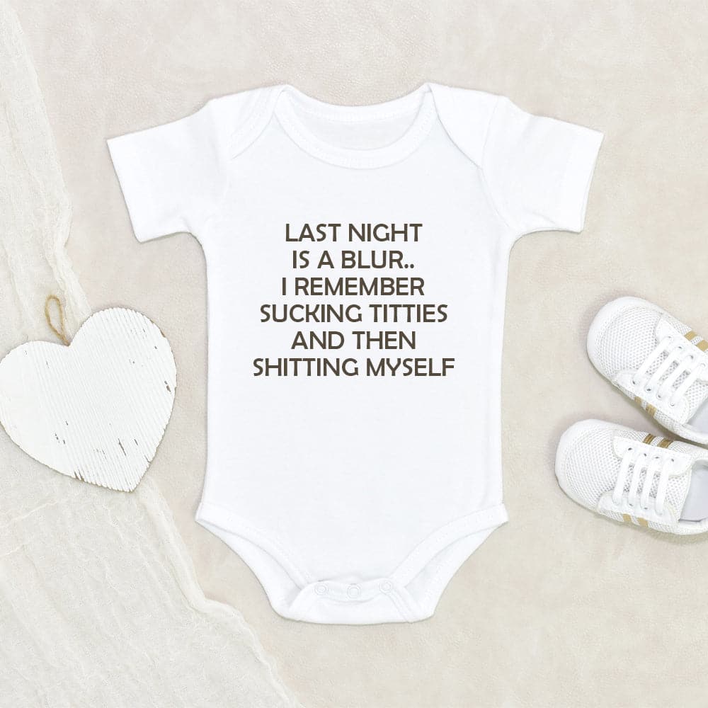 Funny Baby Onesie Unique Baby Onesie Last Night Is A Blur Baby Onesie Baby Shower Gift Funny Baby Clothes