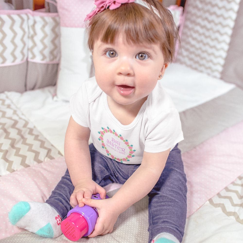 Big Sister Onesie - Big Sister Flower Wreath Onesie - Sister Baby Gift - Big Sister Floral Baby Clothes