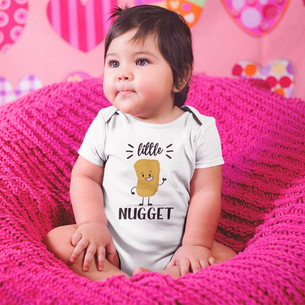 Funny Chicken Nugget Onesie - Little Nugget Clothes - Cute Little Nugget Baby Onesie