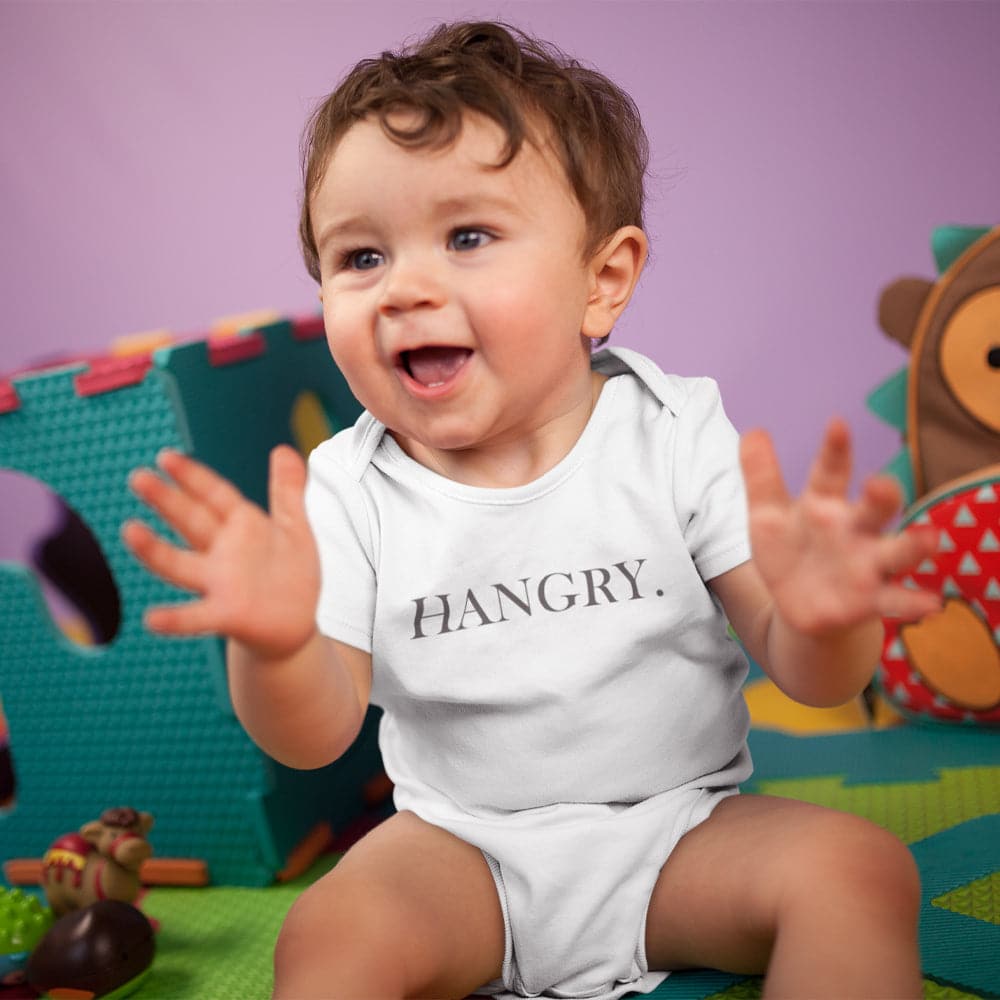 Cute Baby Clothes - Hangry Baby Onesie - Funny Baby Clothes