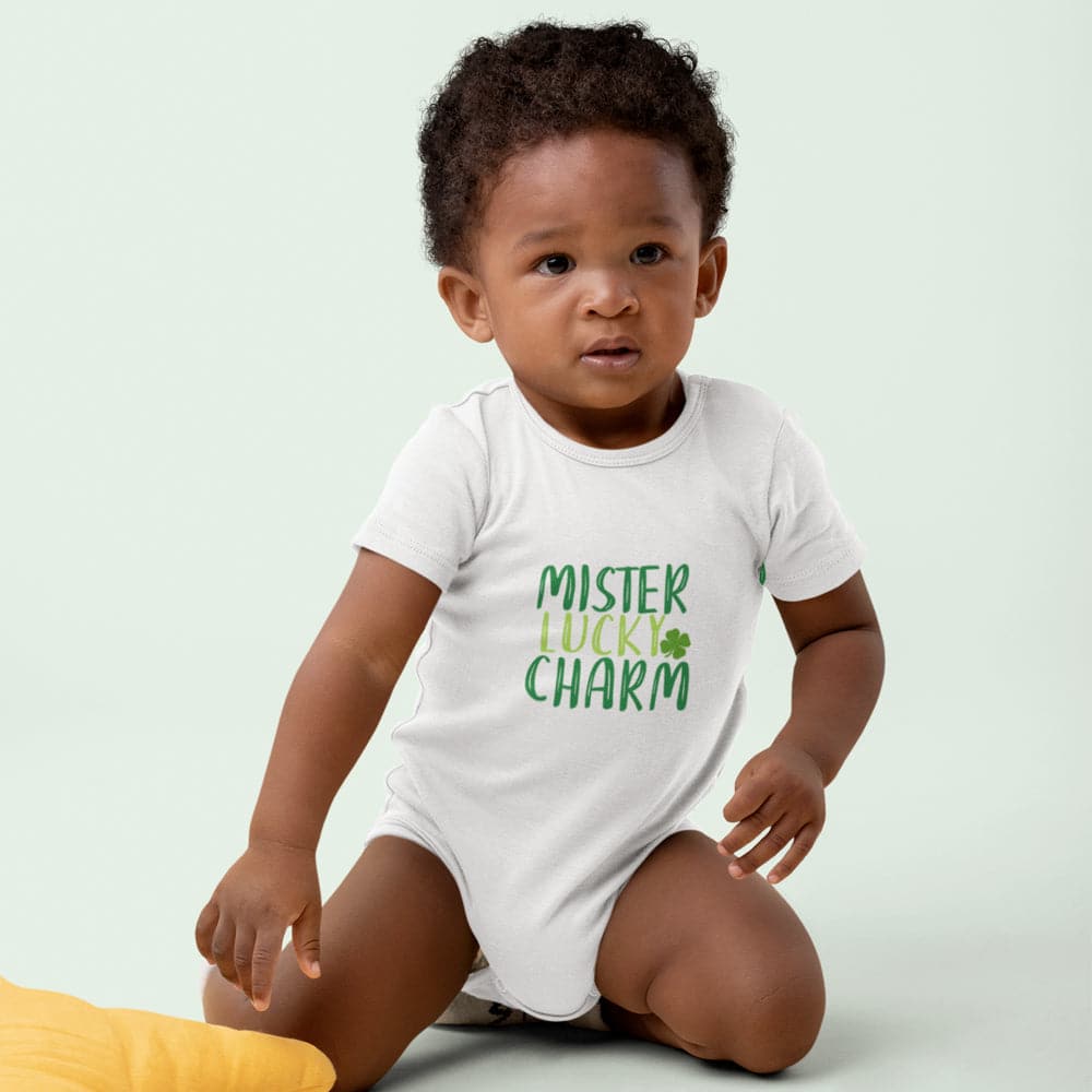 Cute Irish Boys Onesie - St. Patrick's Day Boys Onesie - Mister Lucky Charm Onesie