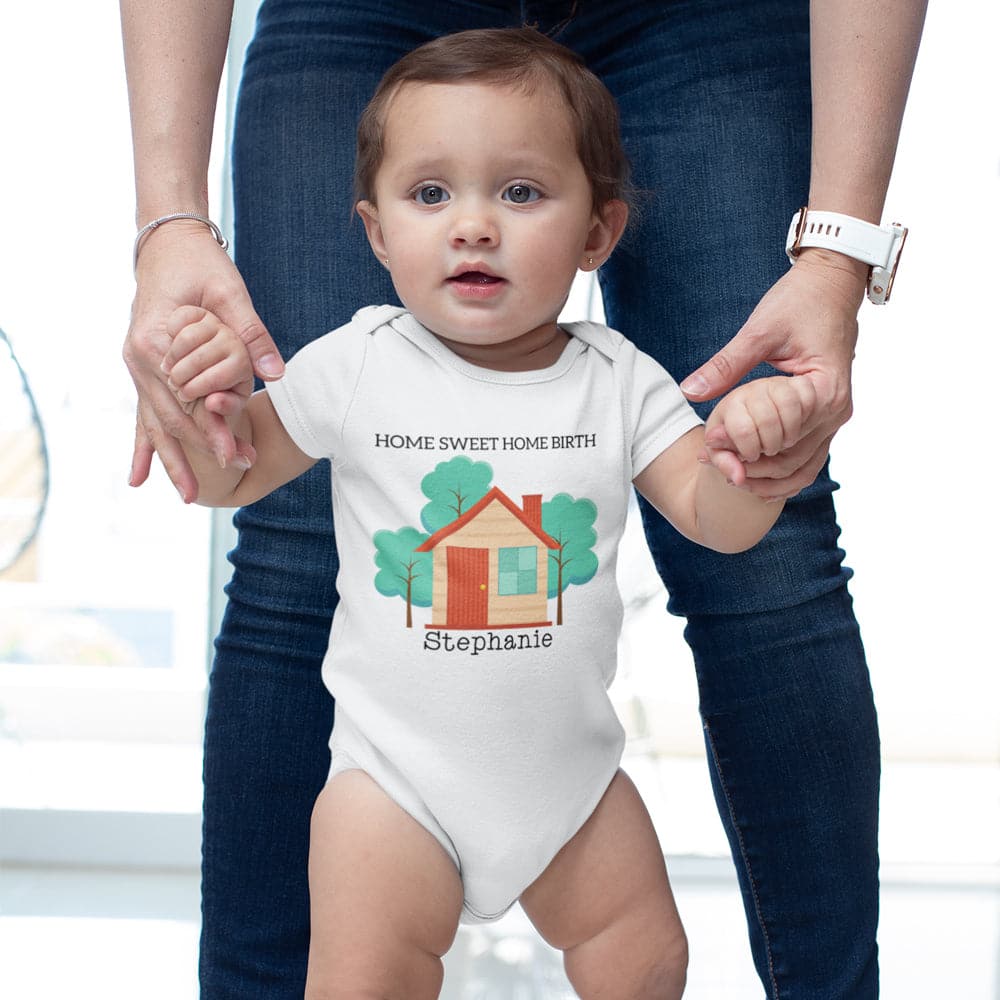 Home Birth Onesie - Home Sweet Home Birth Gift Onesie - Baby Boy Onesie - Baby Girl Onesie