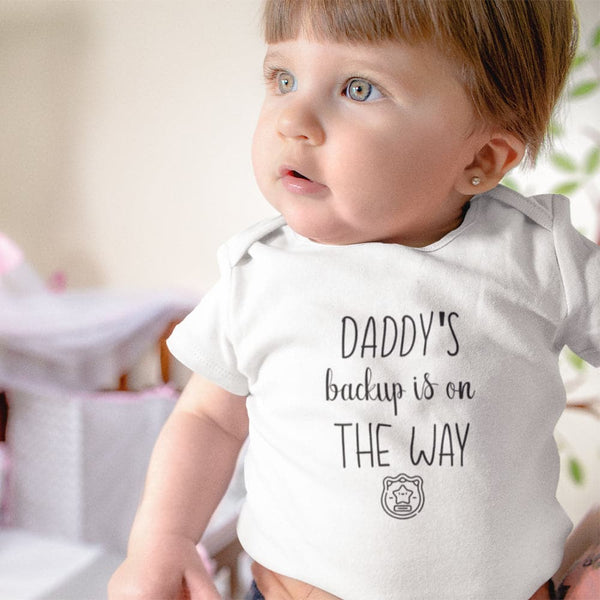 Daddy's New Partner Police Baby Clothes Daddy Police Officer Baby