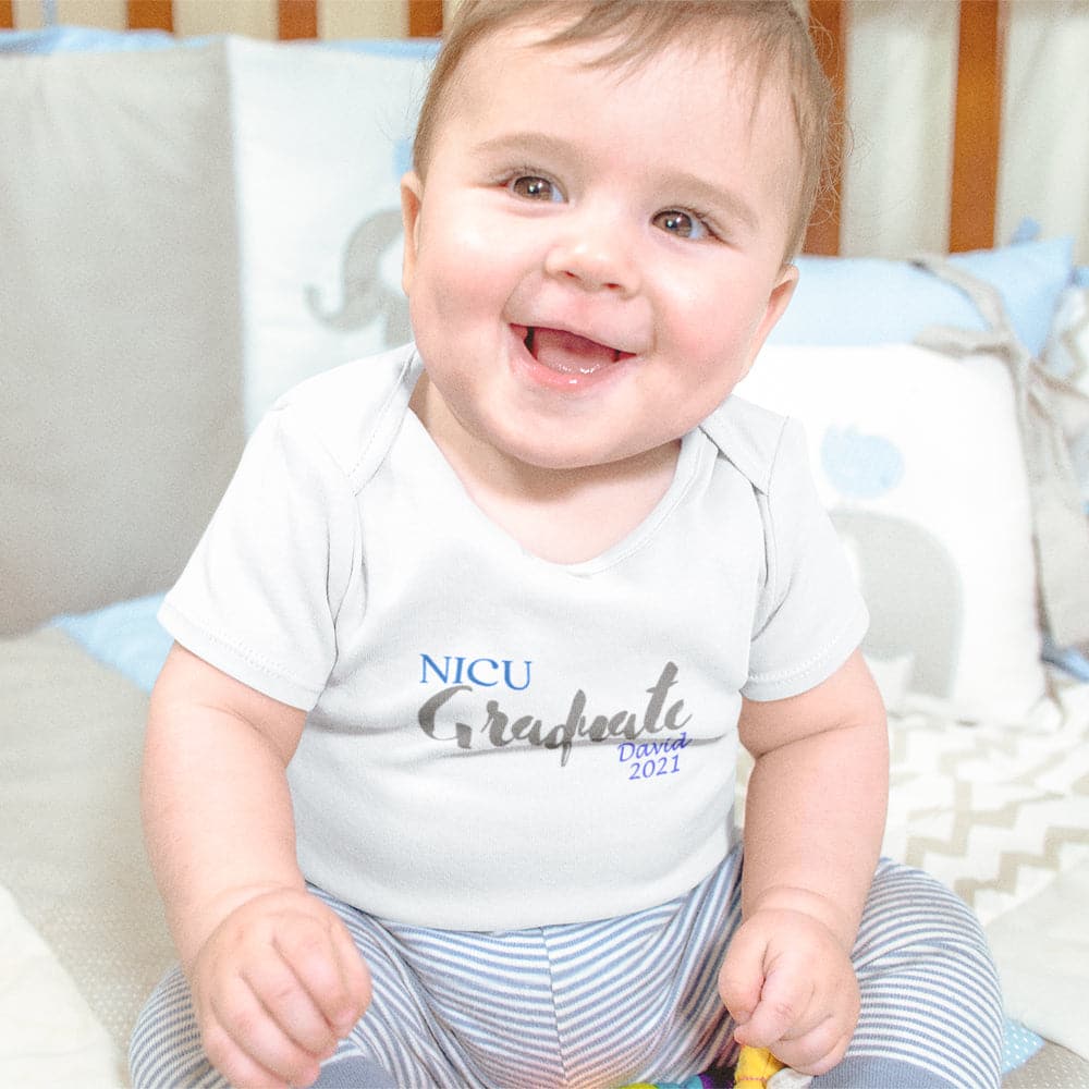 NICU Onesie - Baby Boy Gift - Baby Coming Home Onesie - NICU Graduate Onesie