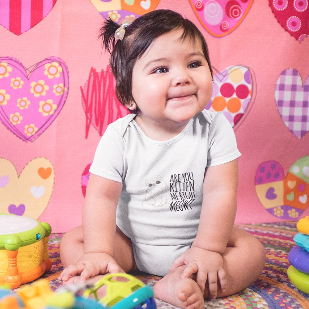 Are You Kitten Me Right Meow? Baby Onesie - Cat Baby Clothes - Cat Onesie