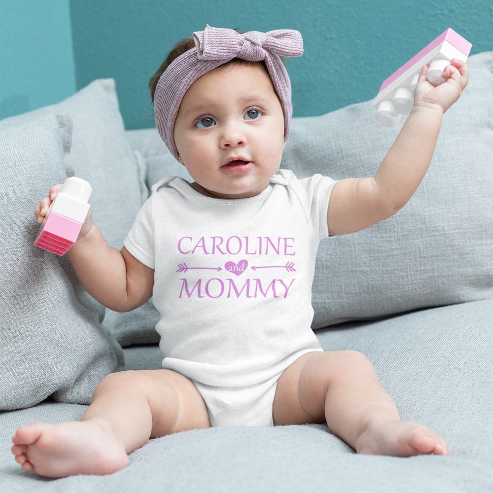 Mother's Day Baby Onesie - Custom Name Onesie - Personalized First Mother's Day Onesie - Baby Girl Onesie