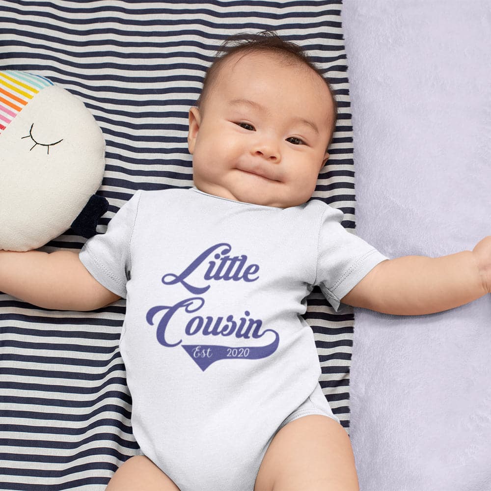 Little Cousin Unisex Onesie - Little Cousin Onesie - Little Cousin Clothes - Cute Cousin Baby Onesie - Personalized Pregnancy Announcement