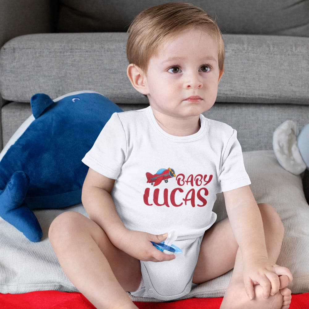 Baby Boy Gift - Baby Shower Gift - Personalized baby Onesie - Airplane Zoom Onesie
