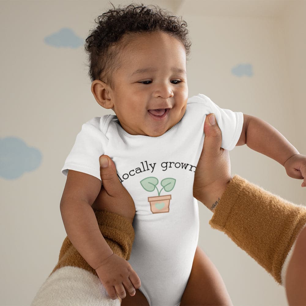 Plant Baby Onesie - Vegan Baby Clothes - Locally Grown Onesie - Cute Baby Clothes