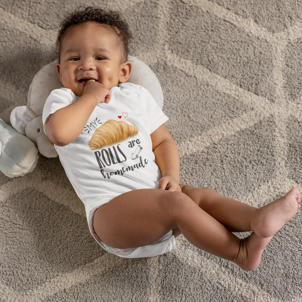 Thanksgiving Onesie - My Rolls Are Homemade Onesie - Cute Fall Clothes - Funny Baby Onesie