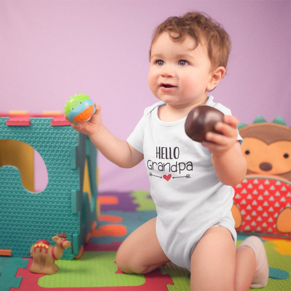 Future Grandpa Onesie - Grandpa Announcement Onesie - Hello Grandpa Baby Onesie - Grandparent Announcement Onesie - Cute Baby Clothes