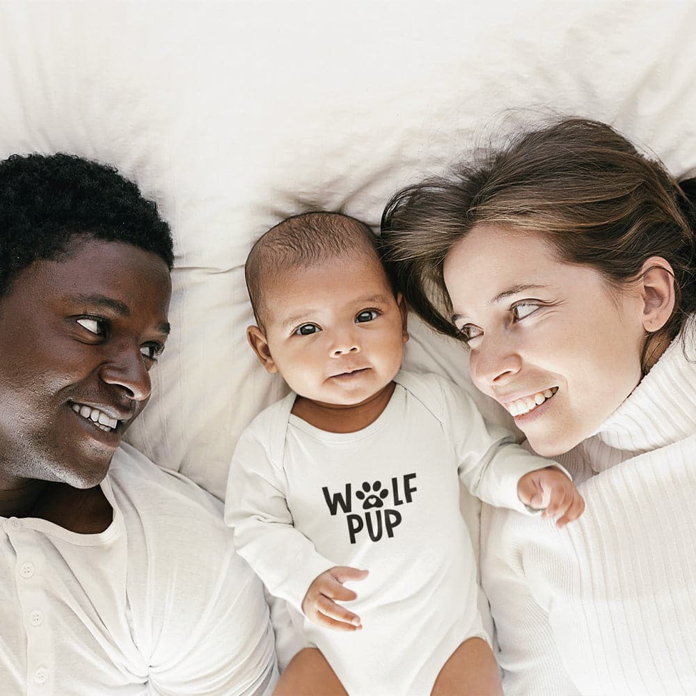Wolf Baby Clothes - Cute Baby Onesie - Wolf Pup Baby Onesie - New Baby Announcement - Wolf Baby Onesie