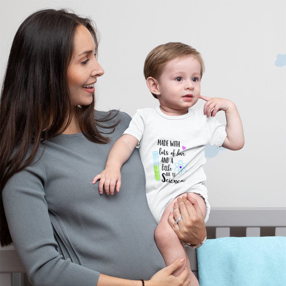 Made With Love And Science Onesie - IVF Baby Onesie - Cute In Vitro Fertilization Baby Clothes