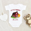 Cute Boys Onesie - Boho Baby Onesie - Little Farmer Personalized Onesie - Baby Shower Gift - Customized Onesie - Custom Baby Clothes