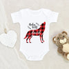 Wolf Baby Clothes - Cute Baby Onesie - Baby Wolf Onesie - Personalized Wolf Onesie - Cute Baby Shower Gift