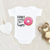 Cute Donut Baby Clothes - Donut Worry Be Happy Onesie - Sweet Themed Baby Shower Gift