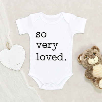 I Am Loved Baby Onesie - So Very Loved Baby Onesie - Cute Valentines Day Baby Clothes
